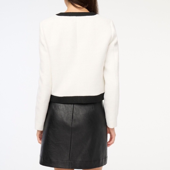 New JCREW Tweed Lady Jacket in Tweed Ivory - Picture 4 of 7